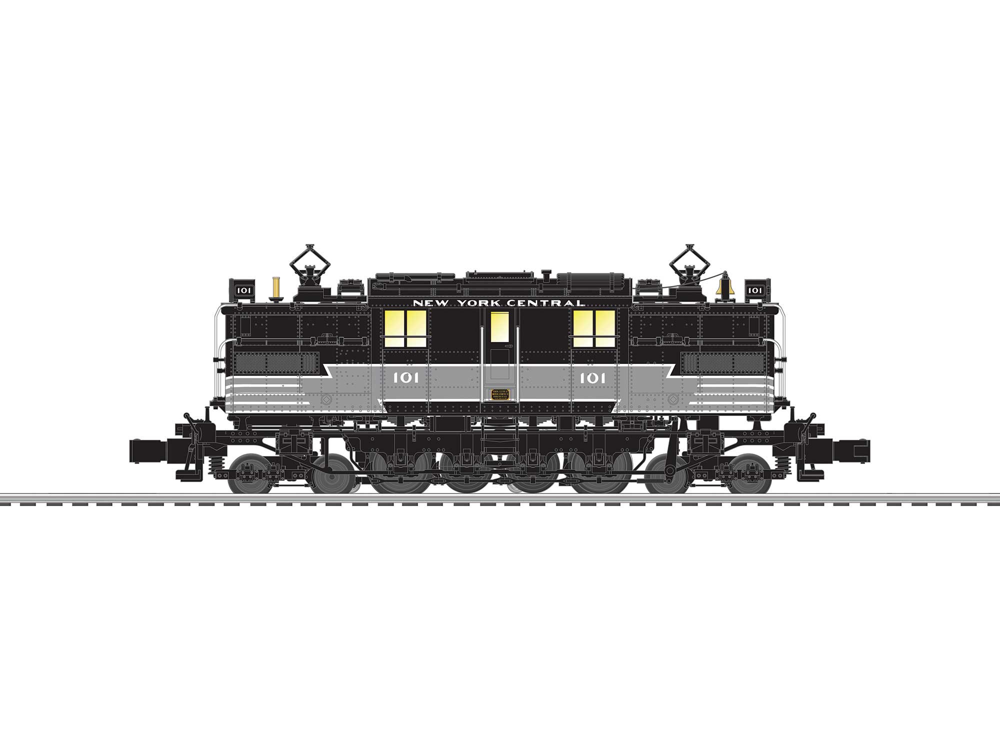 Locomotive USA Trains S4 New York Central – Échelle G (1:29) – Analogique Avec Fumée Et Lumières